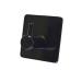 Alipis Mount Black Single Waterproof Robe Towel Steel Hanger Hook Clothes for Wall Hooks Stainless Kitchen medium Black