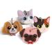 Yosoo Colourful Funky Dog and Cat Key Caps Key Identifier Caps Key Rubber Covers 4Pcs
