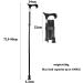 Folding Cane Crutches with Ergonomic Handle 5 Folding Canes for Men Bar for The Elderly Or Elderly Black Practical Everything is fine - Buy Online on GoSupps.com