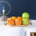 Fruit Basket Bowl Storage Basket Retro Metal Kitchen Living Room Fruit and Vegetable Basket Kitchen Storage Home Decoration Fruit Basket Fruit Bowls (Color : Golden Big) - Buy Online on GoSupps.com