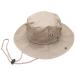 Summer Outdoor Boonie Hunting Fishing Safari Bucket Sun Hat with Adjustable Strap Large-X-Large Khaki