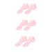 Beavorty 3 Pairs Sock Gel Booties Humidor Gel Skin Soles Foot Moisturizer for Dry Feet Gel Spa Stocking Dry-Proof High Heels Skin Protect Soles Women's Box Sebs Pink Moisturizing