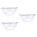 FRCOLOR 3 Pcs Lace Washbasin Spa Basin Wash Basin Transparent Bathroom Bowl Laundry Hand Wash Bucket Small Bowl Cosmetics Water Basin Bathing Basin Home Tools Fruit Bowl Pp Fashion 23x23cmx3pcs Transparentx3pcs