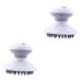 GLEAVI 2 Pack Electric Shampoo Brush Cordless Abs Material White Massager