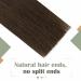 LAAVOO Micro Tresse Extensions - 12 Dark Brown Remy Hair Invisible Micro Weft for Seamless Look - International Shipping Available - Buy Online on GoSupps.com