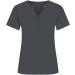 Golatcr Women's Monochrome Round Neck Summer T-Shirt | Loose Fit Basic Tops | White Ribbed & Black V-Neck | XXL - Buy Online on GoSupps.com