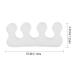 LIUJZZJ Silicone Toe Separator - Pedicure Toe Correction & Hallux Valgus Splint for Ball Protection | Transparent & Comfortable - Buy Online on GoSupps.com