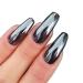 MEILINDS Black Chrome Mirror Nail Powder - Ultra Thin Dazzling Pigment Dust for Nail Art - 1g/Bottle - Buy Online on GoSupps.com