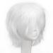 S-noilite Short Straight Cosplay Wig - Unisex Fashion Anime Party Costume Synthetic Full Wig (White) - Buy Online on GoSupps.com