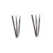 POPETPOP 2pcs 2 1 Eyebrow Pencil Black Rotate Eyebrow Pencil Eyebrow Pencil Brush Makeup Triangle Filler 3d