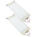 EXCEART 2pcs Blank Hanging Scroll Chinese Xuan Paper Chinese Calligraphy Blank Hanging Scrolls Blank for Calligraphy Painting Art Projects White
