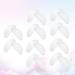 FARUTA 10 Pairs Silicone Eyeglass Nose Pads | Sticky D Shape Adhesive Grips for Spectacles & Sunglasses - Lift & Raiser Pads for Comfort - Buy Online on GoSupps.com