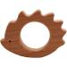 Wendysun 2pcs Cartoon Hedgehog & Beech Teether Set for Baby Teething - Natural Wood DIY Pendant Toy - Buy Online on GoSupps.com