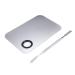Stainless Steel Makeup Palette & Spatula Set | Professional Mixing Tools for Beauty Artists | Ideal for Cosmetic, Nail Art & Salon Use - Buy Online on GoSupps.com