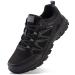 X-Grip Men's Size 14 15 16 Breathable Trail Running Shoes Lightweight Climbing Hiking Shoes Camping Outdoor Sneakers 14 Black-2