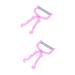 Magiclulu 2st facial hair remover device for face hair removal female face hair removal hair ringing epilator for the face pink feather hair removal device rosax2st mediumx2pcs