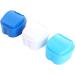 Buy Healeved 6 STK Prosthesis Box | Portable Dental Prosthesis Case with Basket | Travel-Friendly False Teeth Holder | Clean Plastic Containers in White & Blue - Buy Online on GoSupps.com