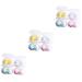 SOLUSTRE 12 PCS contact lens case Contact Lenses case Lens container holder for lens container lens holder duck accompanying box