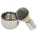 Buy Ximengyuan 2 in 1 Stainless Steel Shaving Bowl & Brush Set | Premium Men's Shaving Tools for a Clean Shave - International Shipping Available - Buy Online on GoSupps.com