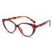 PARWANA Cat-Eye Blue Light Blocking Reading Glasses Eyewear Computer Readers HD Anti UV Flat Light Mirror for Women +250 F7