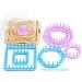 Clover Hana-Ami Flower Loom 6 Shape Set Pink/Blue 3146 - Create Beautiful Fabric Flowers Easily - Buy Online on GoSupps.com