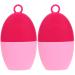 SHERCHPRY 2pcs Ice Cube Tray Silicone Ice Roller Facial Skin Lifting Tools Cool Roller Ball Ice Roller Massage Face Ice Roller Face Massage Mold Facial Globes Cosmetic Ice Cubes 2PCS RED