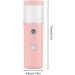 Dajidafu Face Mist Sprayer 30ml Rechargeable Moisturizing Facial Humidifier Portable Atomizer Salon Water Steamer Refillable Mister Pink - Buy Online on GoSupps.com