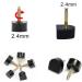 6 Pairs Non-Slip Black High Heel Replacement Tips for Women - Size 11-13 mm - Buy Online on GoSupps.com