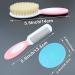 Newborn Baby Girl Hair Brush Set - Natural Soft Goat Bristle - Perfect Registration Gift (Pink) - Buy Online on GoSupps.com