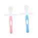 Gatuida toothbrushes for children bite toys for babies 2 sets toothbrush cleaning brush child tool baby pebbles toothbrush cleaning toothbrush made of silicone 1 piece (1 Pack) pink