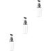 Zerodeko 3 Pcs Oil Can Olive Oil Bottle Terrariums Oil Cruet Dispenser Pressure Measuring Oil Bottle Oil Dispenser Bottle Oil Storage Bottle Seasoning Bottles Kitchen Oil Glass Plastic 28.5X6.7X6.7CMx3pcs Greyx3pcs