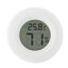Mini Digital Hygrometer Thermometer Indoor Air Temperature Monitor with Large LCD Display and Backlight for Reptile(White)