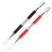 Stainless Steel Nail & Cuticle Care: Precision Toolsfor At-Home Manicures & Pedicures-Expert(Red)