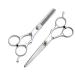 Professional Barber Set of Scissors and Hair Comb for Hairdressing Hair Cutting Thinning and Texturizing Perfect for Salon and Home Use (Scissors Set of 2)