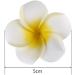 4 Pieces Plumeria Flower Clips - Hawaiian Foam Hair Clips for Bridal Wedding & Beach Decor - Buy Online on GoSupps.com