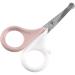B ABA Nail scissors for babies and children nail care and manicure rounded ends - pink