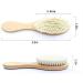 Natural Soft Goat Bristle Baby Hair Brush for Newborn | Premium Wooden Brush for Scalp Grooming | Ideal Baby Registry Gift - Buy Online on GoSupps.com
