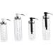 WOFASHPURET Glass Containers for Liquids Coffee Syrup Dispenser Pump Stainless Steel Press Mouth 22.5x6x6cm Black - Buy Online on GoSupps.com