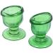 Glass Eye Wash Cup Set of 2 - Keep Your Eyes Clean and Healthy | Soothing Relief from Irritants | Eye Shaped Rim for Snug Fit | Light Green - Buy Online on GoSupps.com