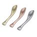3 Pieces Zinc Alloy Makeup Spatula Eye Cream Spoon Beauty Scoop Mini Spoon Makeup Beauty Spoons Mini Cosmetic Skincare Spatula for Cream Lotions Curved Handle Type Golden Silver Rose-Gold