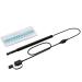 KANDUO Ear Curette Ear Wax Removal Tool 5.5mm 3 in 1 Visual Ear Scoop Ultra Clear View Ear Camera with Wax Remover Ear Endoscope with LED Lights(Black)