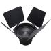 NiceFoto Fresnel Lens Mount with Honeycomb Grids and Barn Doors for Aputure Lights - Buy Online on GoSupps.com