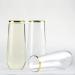 30 Pack Stemless Plastic Champagne Flutes - 9oz Gold Rim - Shatterproof & BPA-Free - Buy Online on GoSupps.com