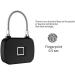 Fingerprint Padlock Smart Keyless Lock for Locker Backpack Suitcase Travel Luggage Cabinet Drawer Indoor School Locker Lock (Black) - Buy Online on GoSupps.com