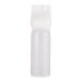 Applicator Bottles Plastic Hair Dye tool Hair Colouring Dispensing Comb Oil Comb Empty Bottle Dyeing Shampoo Bottle(white)