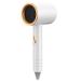 Hair Dryer 800W Ionic Hair Dryer 360 Degree MuteRotatable Nozzle Fast Drying Folding Design ABS PP Portable Blow Dryer for Home Salon(Pearl White)