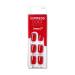KISS (Product) Red imPRESS Color Press-On Manicure  Red Impact'  Solid Red Press-On Nails  Short Length & Square Shape  Prep Pad  Mini Nail File  Manicure Stick  & 30 Fake Nails
