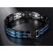 Magcopper Trendy Magnetic Stainless Steel Bracelet for Men | Galvanized Blue & Black | Perfect Gift for Father & Husband - Buy Online on GoSupps.com
