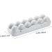 KOMBIUDA 2pcs Anti-Collision Damage Chicken Egg Tray for Refrigerator Egg Fridge Organizers re-usable Grey 30X11X6.5CM - Buy Online on GoSupps.com