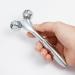 Black Y-Shaped 3D Metal Facial Roller - Manual Slimming Massage Stick for Beauty - Buy Online on GoSupps.com
